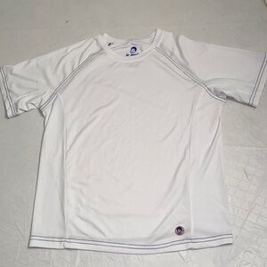 Jr Swim white unisex rash guard L = 12